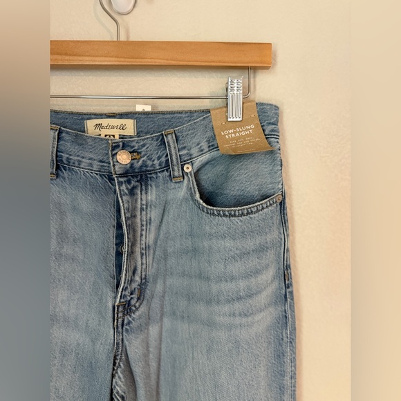 Madewell Women's Low-Slung Straight Jeans Duprey Wash 28 - Picture 7 of 15